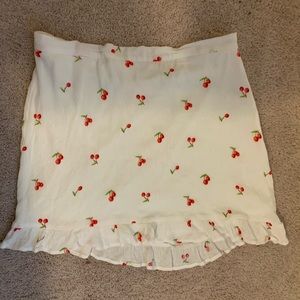 Cherry ruffle skirt